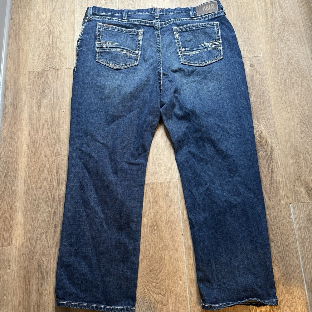 Ariat Men's M4 Legacy Stretch Relaxed Boot Cut Jeans Size 44x30 Rodeo Work - Picture 2 of 6